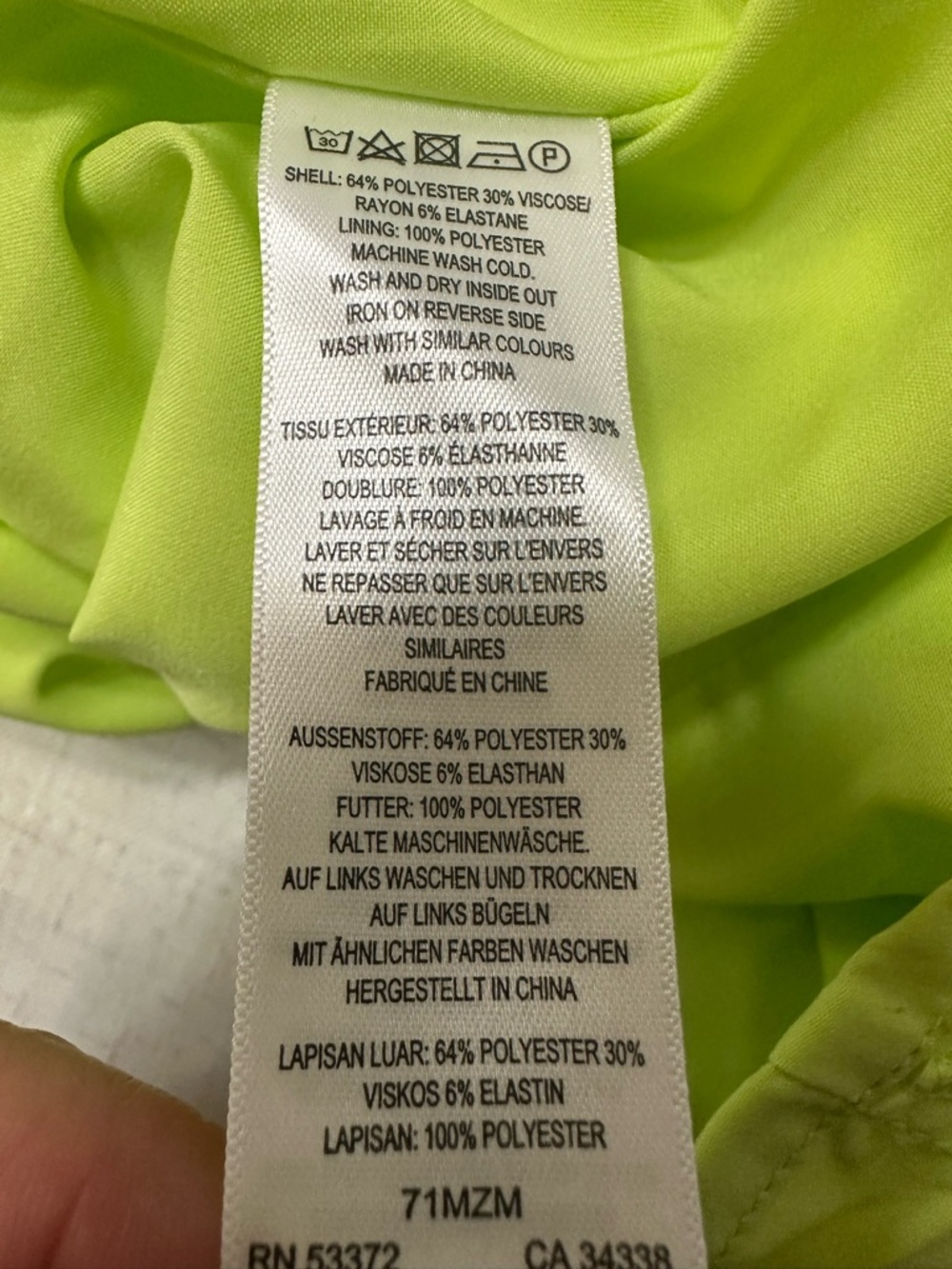 🩷French Connection Neon Lime Mini Dress - Picture 6 of 11